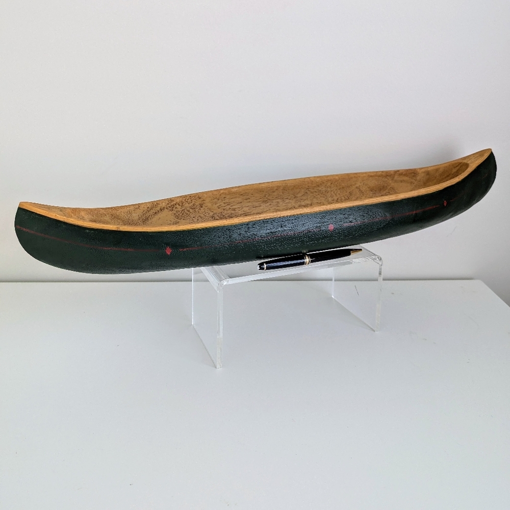 BIG SKY CARVERS 22.5" Faux Wood Canoe Replica Cabin Lodge Lake Mountain Outdoor